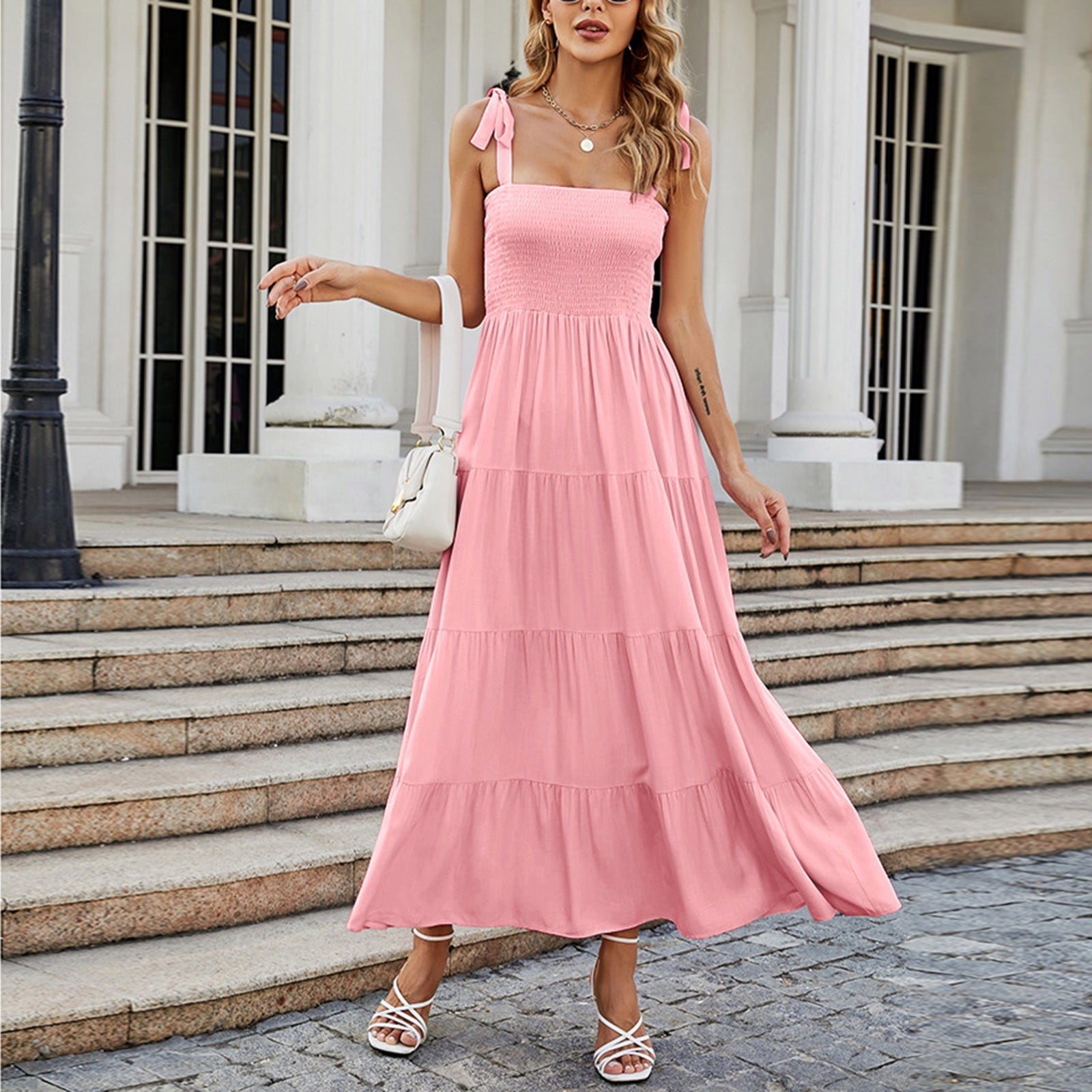 petite pink dress